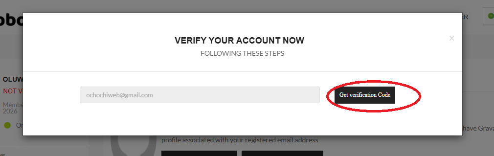 verification code